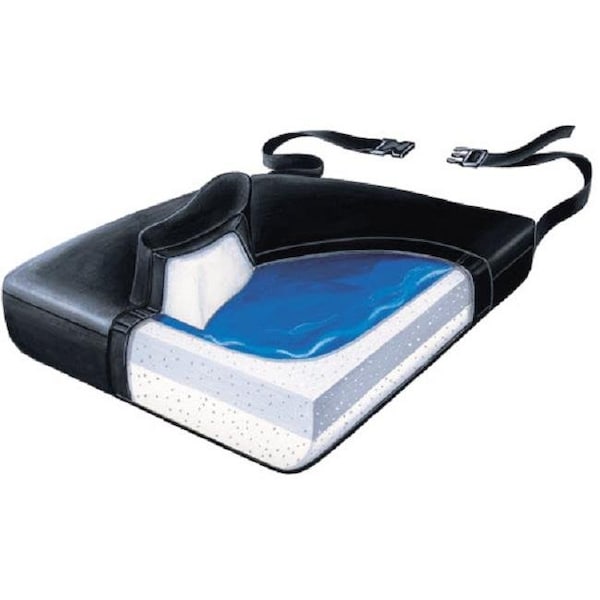 Skil-Care 751314 16 in. Slide-Guard Gel-Foam Vinyl Wedge Cushion; Firm Foundation with LSI Cover 751314 - main
